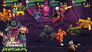 Marvel Cosmic Invasion Classic Arcade Beat'em Up Gameplay #2 on PC