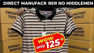 ₹125 Branded T-Shirts: Direct Manufacturer Se Khareedein! (No Middlemen) 9540051002