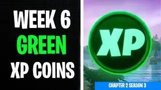 All 4 Green XP Coins Locations Week 6 - Secret XP Coins Fortnite Chapter 2 Season 3