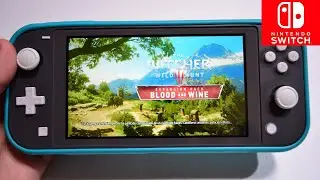 The Witcher 3: Expansion Pack Blood And Wine Nintendo Switch Lite Gameplay