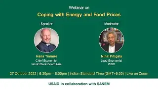 Webinar: Coping with Energy and Food Prices | 27 October 2022