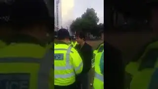 Left wing extremist arrested for urinating on Winston Churchill statue