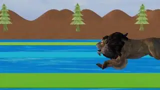 Animal Crossing Fountain With Tiger Elephant Duck Gorilla Video / Cartoon Video