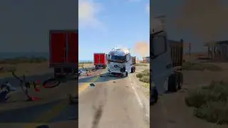Realistic Highway Car Crashes #15 - BeamNG.Drive