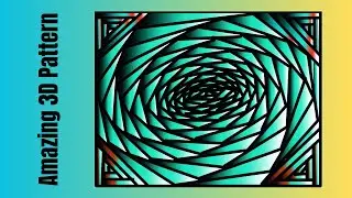Amazing freehand drawing// Satisfying cool line drawing//3D illusion art // Digital art