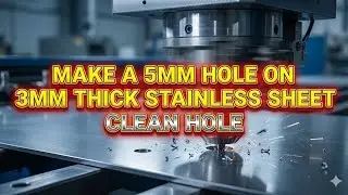 5mm Hole Punch on 3mm Stainless Steel