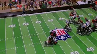 Watch the fullback continues to run all over the defense.