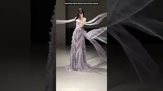 토스트 드레스는 우주의 별처럼 빛나요 💜 #hauteDress #ToastingDress #evening #partywear #trends