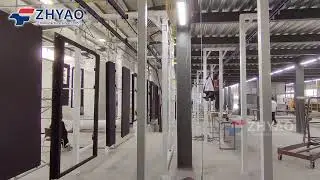 Fire rated door powder coating line#manufacturing #factory #