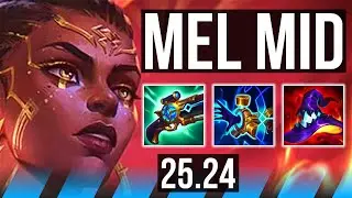 MEL vs AHRI (MID) | 49K damage | KR Diamond | 25.24