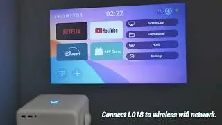1080P Smart Android 11 with Voice AI & Auto Focus! 🐋 #SmartProjector #HomeCinema