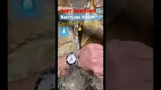 Waterfall Wet💦 #wetgold #ladygaga #breitling #wetwatches #bradpitt  #500meter #swisswatches #watch