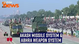 Akash Missile system & Abhra MRSAM displayed during Republic Day Parade at Kartavya Path