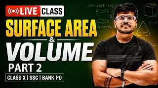 One Shot Surface Area & Volume | Class X SSC BANK PO | SHiNE Academy