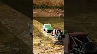 1:18 Scale 4x4 and 6x6 Off-road RC Crawlers Water Crossing #unimog #4x4 #4x4offroad #rc #rccar #4wd