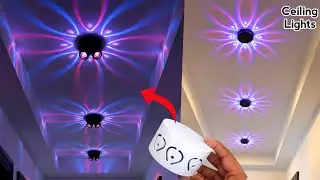 How To Make Wall Hanging RGB Light Antique Wall & Ceiling Lamp Diy Decor Wall Light Decoration ideas