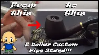 How to make a DIY Smoking Pipe stand using air dry clay