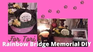 🐾Rainbow Bridge Memorial DIY|#rainbowbridge #Rottweiler