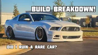 Build Breakdown of my BAGGED 2013 Mustang! (I Ruined a rare car)
