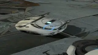 Actually playing Portal 2 with a scratched disc