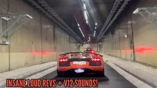 *LOUD* Lamborghini Aventador Destroys London Streets! *INSANE Reactions, REVS & Tunnel Sound!