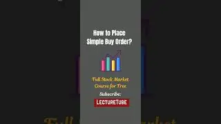 How to Place Simple Buy Order? | Trading Tutorial for Beginners | Earn from Stock Market #Shorts