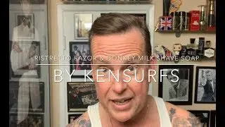 Ristretto Razor by Global Shave & Mer Shaving Donkey Milk Shave Soap. First use and opinion.