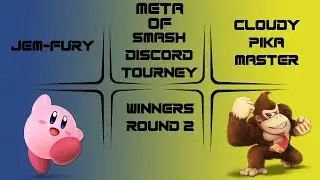 Jem-Fury (Kirby) VS CloudyPikaMaster (Donkey Kong) | Meta Of Smash Discord Tourney