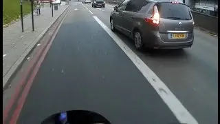 ROAD RAGE!! Biker vs Idiot car driver - British argument - LV16 YON