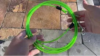 Dog Leash Cable, Wire Leash For Tying Up Dog #dog #dogleash #leash