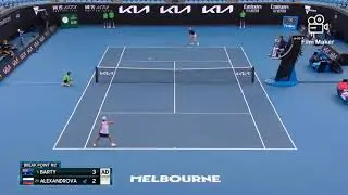 What an interesting match it was  |Barty vs Alexandrova |