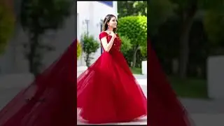 Elegant Red Party Wear Gown for Women ❤️ | Wedding & Festive Dress #fashion#shorts#shortvideo#meesho