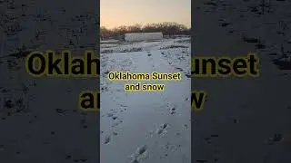 Is there anything better?  #oklahoma #sunset #snow