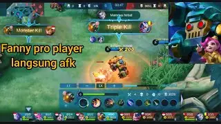 jawhead terbar bar bantai lawan, fanny pro player langsung afk