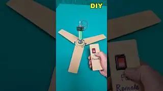 Homemade ceiling fan with remote control #DIY #CeilingFan #RemoteControl