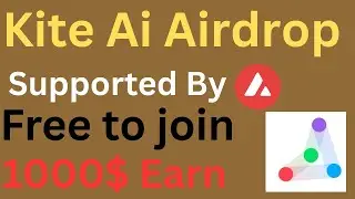 Kite Ai Airdrop Free to join | Supported by Avalanche | 1000$ Earn | L1 Blockchain Don't Miss