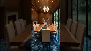 Luxury River Stone Dining Room Transformation Begins #LuxuryInterior #HomeRenovation