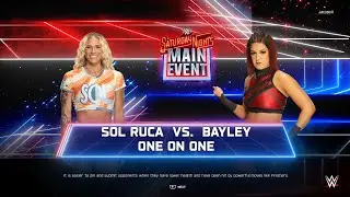 Bayley vs Sol Ruca - Saturday Night's Main Event - WWE 2K25