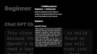 6 MERN Projects | Beginner to Advanced