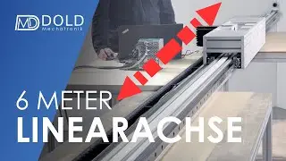 6 Meter Linearachse mit Zahnriemenantrieb | Sonderprojekt f&uuml;r Messeausstellung