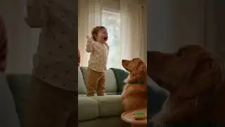 Baby Gives Acting Instructions&hellip; Dog Steals the Scene 😂#Pet_Laugh #shorts #viral
