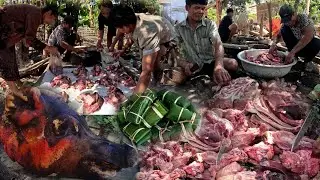 20 มกราคม ค.ศ. 2026 ชาวบ้านล้มหมูในงานบุญเดือน 3 เป็นประเพณีของชนบท