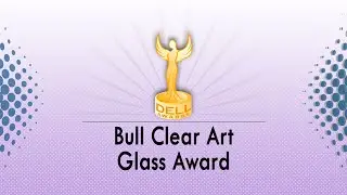 Bull Clear Art Glass Award Frosted Or Engraved &middot; Custom Plaque Awards & Trophies