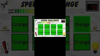 Don&rsquo;t Blink Color Speed Challenge #shorts #SpeedChallenge #ColorChallenge #ReactionTest #ColorSpeed