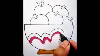 Coloring cute fruits