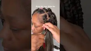 Посмотрите, как я вяжу большие косы крючком #boxbraids #protectivehairstyles #braid #braidtutorial