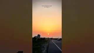 Pause. Breathe. Feel the Moment | Beautiful Sunset on Highway | Shot by Nishant | #travelmotivation