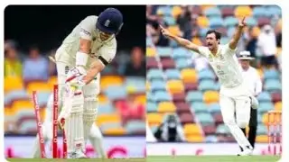 Mitchell Starc bowling first in the Ashes