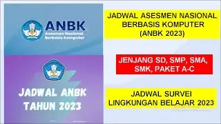 Ini Jadwal Asesmen Nasional Berbasis Komputer (ANBK) 2023 Jenjang SD, SMP, SMA, SMK, dan Paket A,B,C
