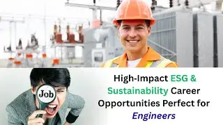 4 High‑Impact |ESG & Sustainability Career Opportunities| Perfect for Engineers#careerguidance #esg
